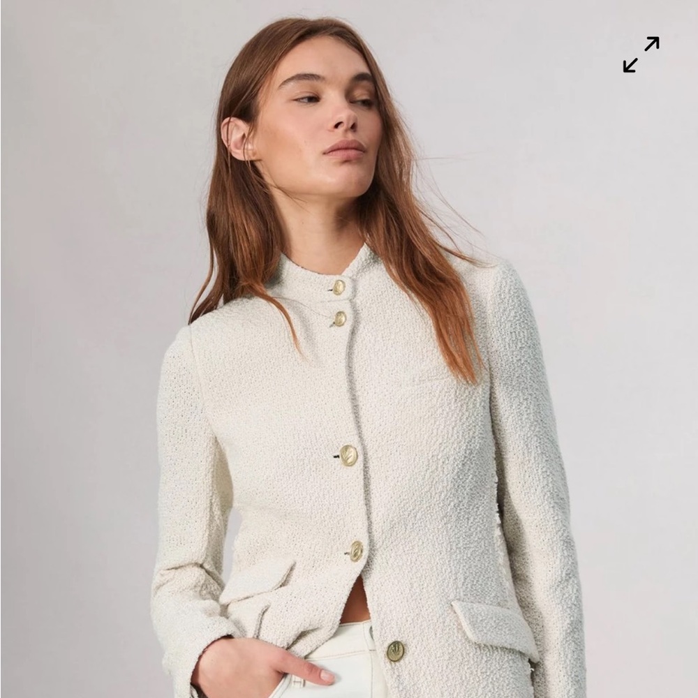 Rag and Bone Ecru Slade Blazer